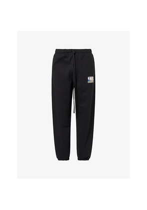 Mens Fear Of God Essentials Fog x Essentials x Nba Brand-Print Wide-Leg Cotton-Blend Jogging Bottoms