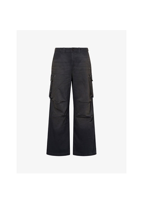 Mens Our Legacy Mount Wide-Leg Cotton Cargo Trousers
