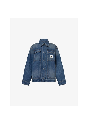 Womens Carhartt WIP Arctic Patch-Pocket Denim Jacket