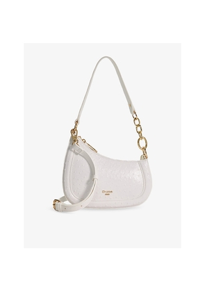 Womens Dune Direction Small Patent-Leather Shoulder Bag