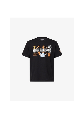 Mens True Religion Champ Graphic-Print Cotton T-Shirt