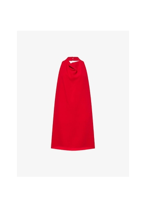Womens Valentino Garavani Halter-Neck Silk-Crepe Mini Dress