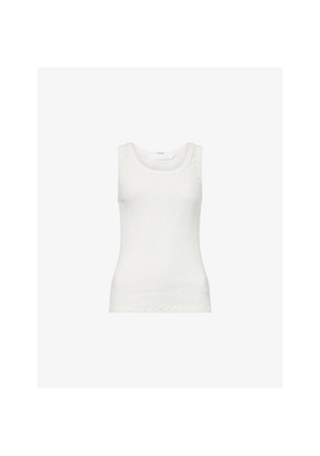 Womens Mother The Runner Up Round-Neck Cotton Tank Top
