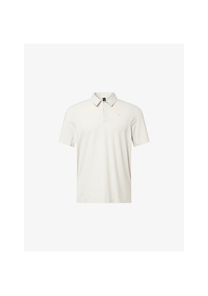 Mens Lululemon Logo Sport Short-Sleeve Stretch-Woven Polo T-Shirt