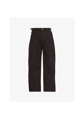 Mens The Couture Club Ripstop Patch-Pocket Cotton-Blend Cargo Trousers