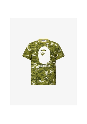 Mens A Bathing Ape Pixel Camo Graphic-Print Cotton T-Shirt