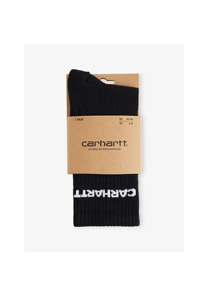 Womens Carhartt WIP Link Stretch Cotton-Blend Crew Socks