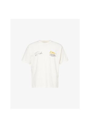 Mens Duke & Dexter Helmet Logo-Print Cotton T-Shirt
