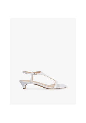 Womens Dune Monacos T-Bar Leather Sandals