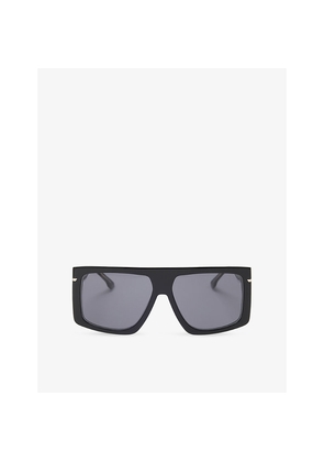 Womens Victoria Beckham Branded Square-Frame Acetate Sunglasses
