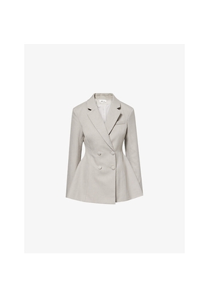 Womens Odd Muse Tailored Double-Breasted Woven Blazer