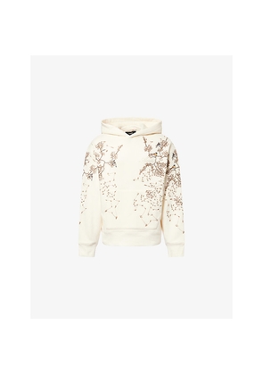 Mens Amiri Sparrow Embroidered Cotton Hoody
