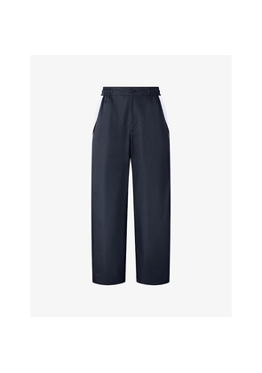 Mens Thom Browne X Asics Stripe Trim Tech Nylon Trousers