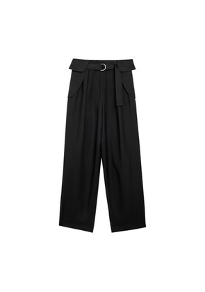 Wool cargo pants