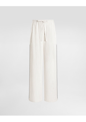 Dolce & Gabbana Striped Fabric Vanity Trousers - Man Pants And Shorts Multicolor 48