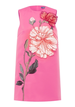 Leo Lin Yvonne Appliquéd Mini Dress - Moda Operandi
