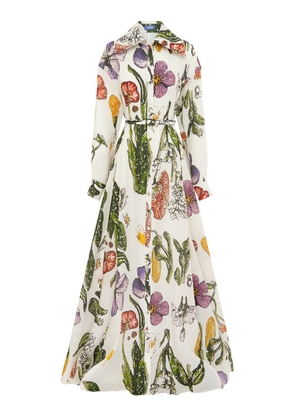Leo Lin Josephine Silk Gown - Wildflowers - Moda Operandi