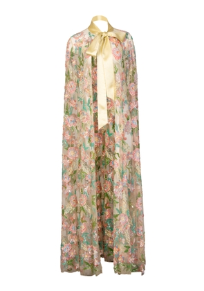 La Fuori Burst Of Lily Emb Cape - Moda Operandi