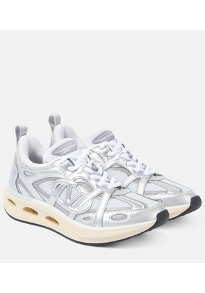 Valentino Garavani VLogo Easyjog leather-trimmed sneakers