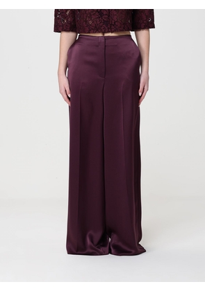 Pants PINKO Woman color Burgundy
