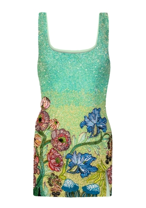 La Fuori Fleur De Mer Embroidered Mini Dress - Moda Operandi