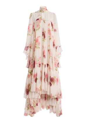 Giambattista Valli Floral Georgette Maxi Dress - Moda Operandi
