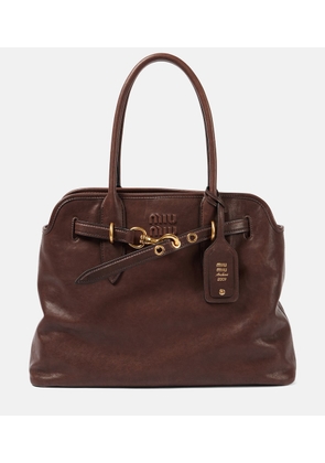 Miu Miu Adventure Large leather shoulder bag