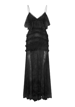 LoveShackFancy Sandy Ruffled Lace Maxi Dress - Moda Operandi