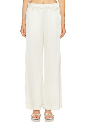 SABLYN Brynn Wide Leg Pant in Gardenia - Cream. Size S (also in XS, L).
