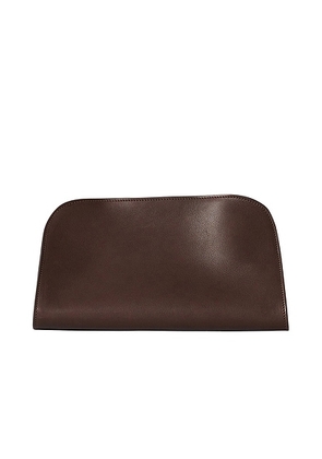 The Row Peggy Clutch in Hippo Grey ANS - Grey. Size all.