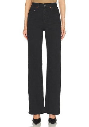 Saint Laurent 70's Flare Leg in Old Black - Black. Size 25 (also in ).