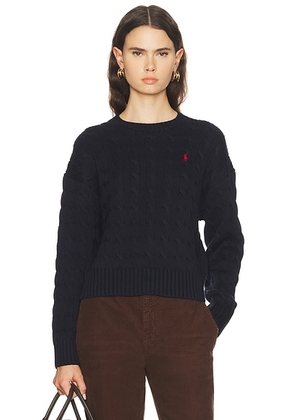 Polo Ralph Lauren Crewneck Sweater in Hunter Navy - Navy. Size XS (also in L, M, S, XL).