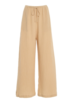 By Malene Birger Pisca Tie-Detailed Wide-Leg Pants - Moda Operandi