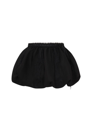 LoveShackFancy Kavita Bubble Silk Mini Skirt - Moda Operandi