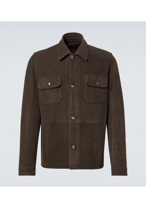 Frescobol Carioca Ravi suede overshirt