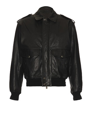 Burberry Schott Jacket in Black - Black. Size 48 (also in ).