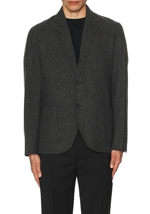 Club Monaco Wool Houndstooth Blazer in Black & Charcoal - Black. Size 40 (also in ).