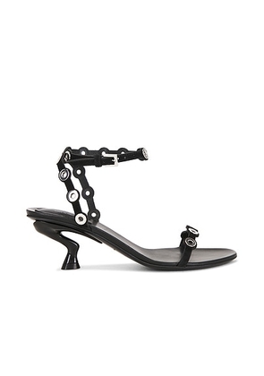 Emilio Pucci Heeled Sandal in Smeraldo - Black. Size 38 (also in 39, 40, 41).
