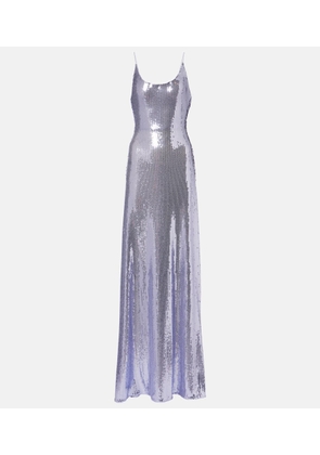 Alex Perry Sequined open-back gown