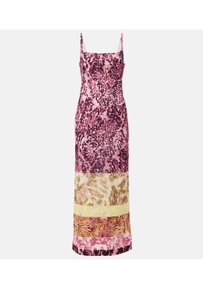 Dries Van Noten Printed patchwork maxi dress