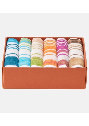 Missoni Fiammetta set of 6 cotton terry hand towels