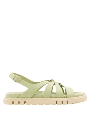 Ferragamo Gancini Ornament Flat Sandals, Size 7