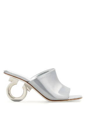 Ferragamo Gancini Elina Leather Sandals, Size 7.5 D