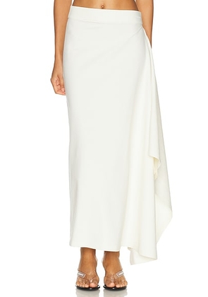 Coperni Zero Waste Draped Long Skirt in White - White. Size M (also in ).