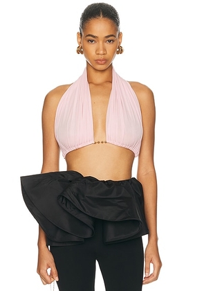 Burc Akyol Scarf Top in Rose Petal - Rose. Size S (also in ).