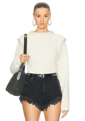 Isabel Marant Ladiva Sweater in Ecru - Cream. Size 38 (also in ).