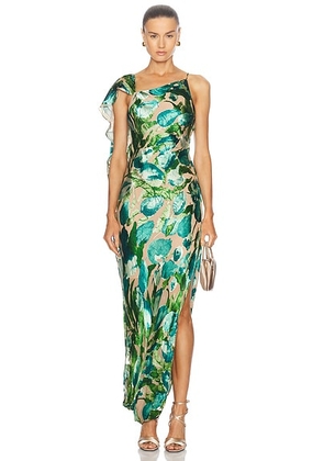 Cult Gaia Iker Dress in Seamoss Multi - Teal. Size XS (also in ).