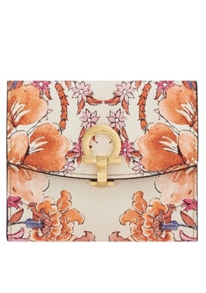 Ferragamo Gancini Foulard Print Wallet