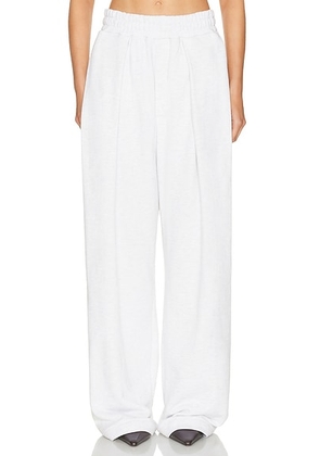 Helsa The Full Sweatpants in Fleece in Light Heather Grey - Grey. Size M (also in ).