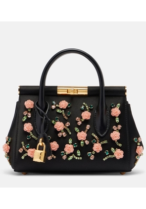 Dolce&Gabbana Marlene Small embellished top-handle bag